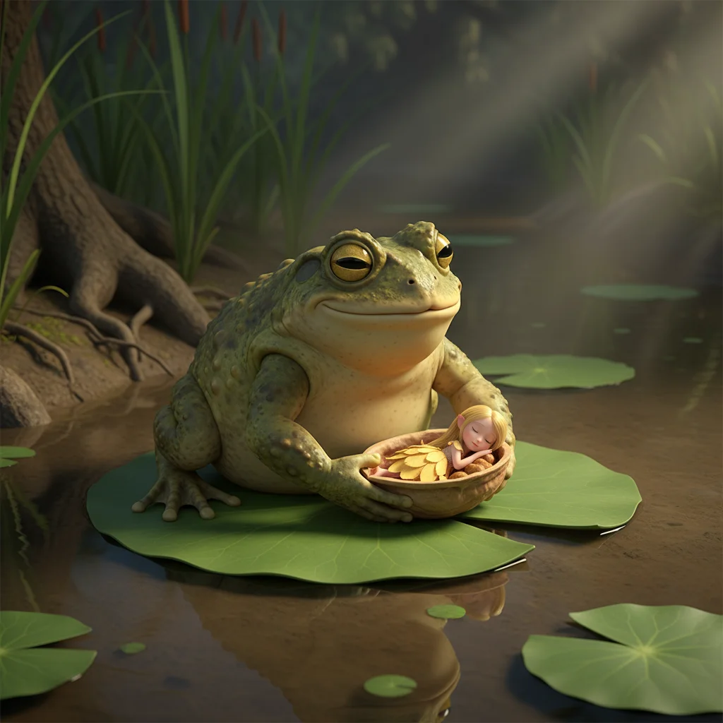 Illustration for: Stranded on a Lily Pad