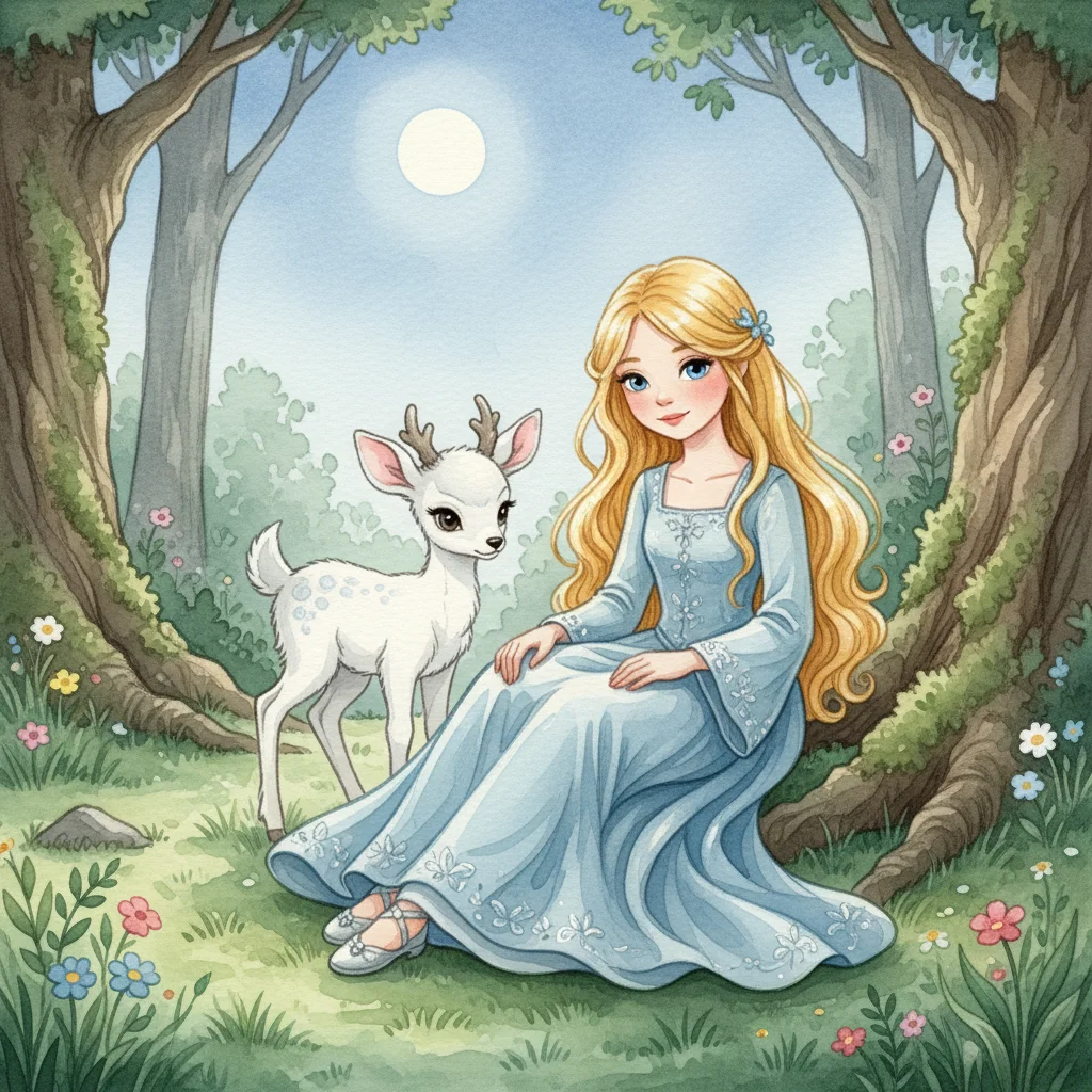 Illustration for: Moonlit Vigil in the Glade