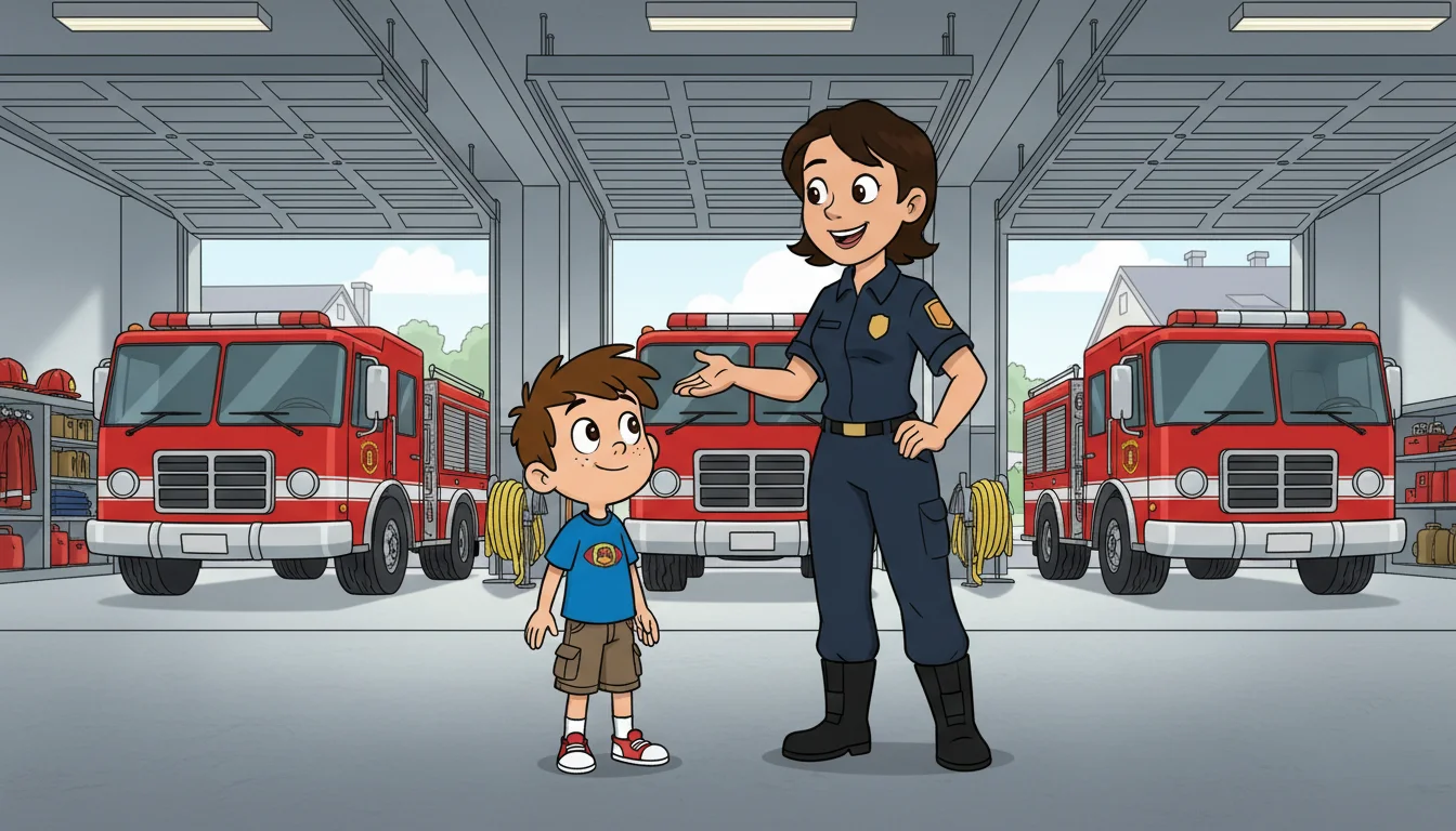 Illustration for: Visiting the Fire Station
