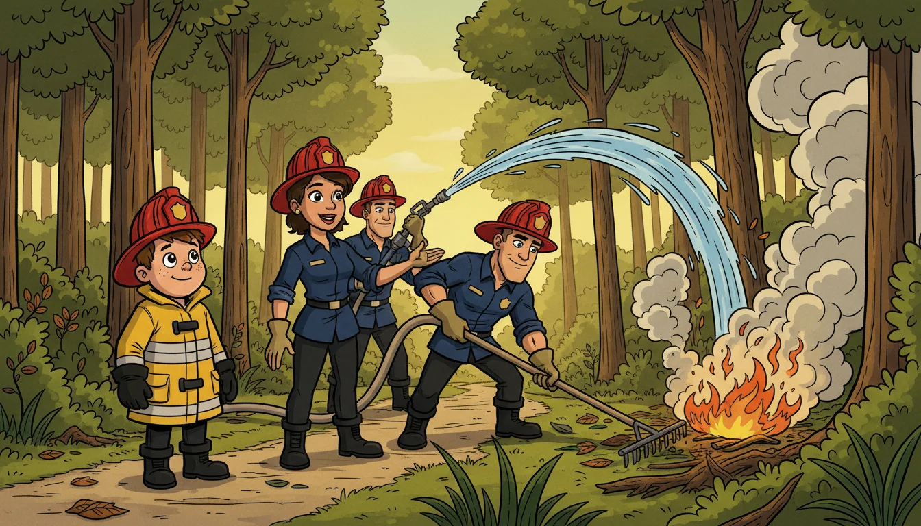 Illustration for: Teamwork Saves the Day