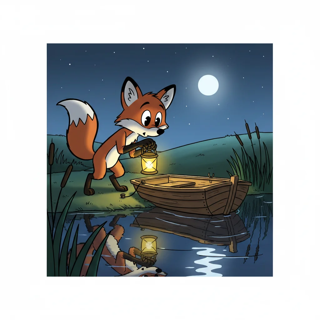 Illustration for: 闪光的小船