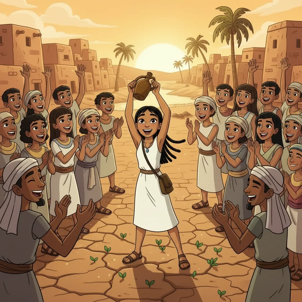 Illustration for: The Village Saved